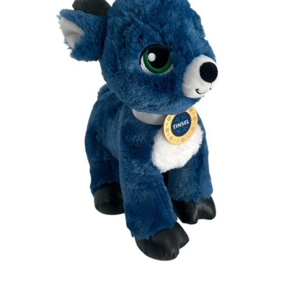 Build-A-Bear Blue Reindeer "Tinsel" – Preowned, Excellent Condition – Rare Holid - Picture 5 of 6